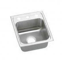 Elkay LRAD131655X - 18 Gauge Stainless Steel 13'' x 16'' x 5.5'' Single Bowl Drop-in Kit