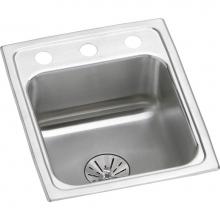 Elkay LRAD151765PD3 - 18 Gauge Stainless Steel 15'' x 17.5'' x 6.5'' Single Bowl Drop-in K