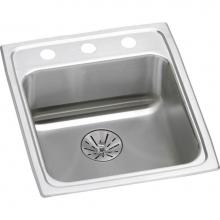 Elkay LRAD152265PD2 - Lustertone Classic Stainless Steel 15'' x 22'' x 6-1/2'', 2-Hole Sin