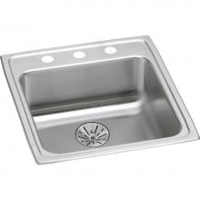 Elkay LRAD202265PDOS4 - Lustertone Classic Stainless Steel 19-1/2'' x 22'' x 6-1/2'', OS4-Ho