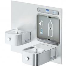 Elkay LZWS-EDFP217K - ezH2O Bottle Filling Station with Integral Soft Sides Fountain, Filtered Non-Refrigerated Stainles