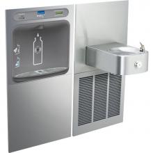 Elkay LZWS-SS8K - ezH2O Bottle Filling Station and Soft Sides Single Fountain, Filtered Refrigerated Stainless