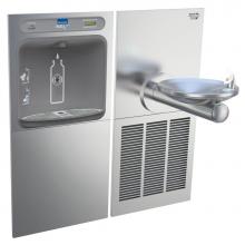 Elkay LZWS-SFGRN8K - ezH2O Bottle Filling Station and SwirlFlo Single Fountain, High Efficiency Filtered Refrigerated S
