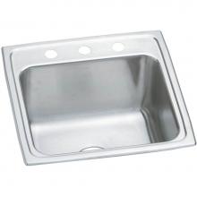 Elkay PLA191910OS4 - Pursuit Stainless Steel 19-1/2'' x 19'' x 10-3/16'', OS4-Hole Single