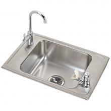 Elkay PSDKR2517C - 20 Gauge Stainless Steel 25'' x 17'' x 7.125'' Single Bowl Drop-in S