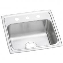 Elkay PSR19183 - 20 Gauge Stainless Steel 19'' x 18'' x 7.125'' Single Bowl Drop-in K