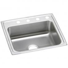 Elkay PSR25214 - Celebrity Stainless Steel 25'' x 21-1/4'' x 7-1/2'', 4-Hole Single B