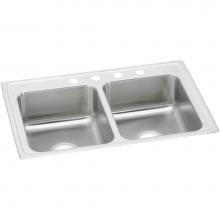 Elkay PSR33193 - 20 Gauge Stainless Steel 33'' x 19.5'' x 7.125'' Double Bowl Drop-in