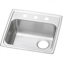 Elkay PSRADQ191955R1 - 20 Gauge Stainless Steel 19.5'' x 19'' x 5.5'' Single Bowl Drop-in K