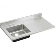 Elkay S4819L0 - 18 Gauge Stainless Steel 48'' x 25'' x 7.5'' Single Bowl Custom Sink
