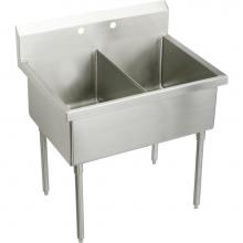 Elkay SS82420 - SS DOUBLE COMPT SCULLERY SINK