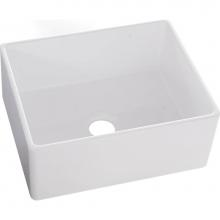 Elkay SWUF2520WH - Fireclay 25'' x 19'' x 10-1/8'' Single Bowl Farmhouse Undermount Kit