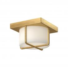 Kuzco Lighting Inc FM45907-BG/OP - REGALO|7"|FLUSH MOUNT|BRUSHED GOLD|OPAL GLASS|120V|ELV|LED 3000K|90CRI|13W