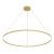 Cerchio 72-in Brushed Gold LED Pendant