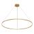 Cerchio 72-in Brushed Gold LED Pendant