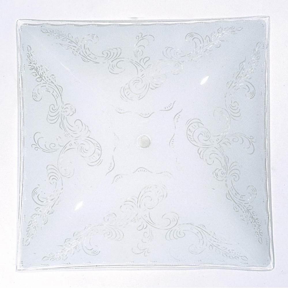 14&apos;&apos; White Fancy Square