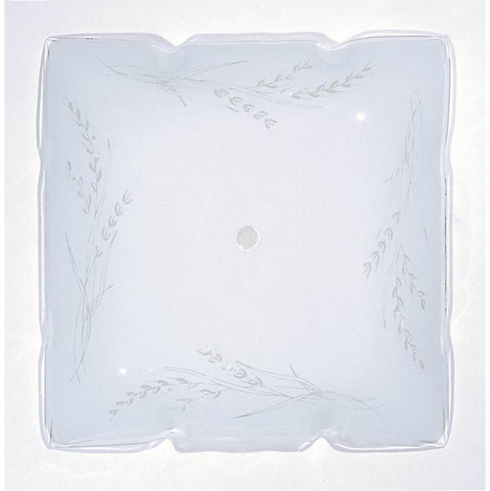 12&apos;&apos; Ruffled Square Clear Wheat