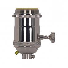 Satco 80-2570 - Polished Nickel Cast Brass On-off Tk Socket