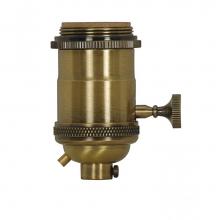 Satco 80-2571 - Antique Brass Cast Brass On-Off Tk Socket
