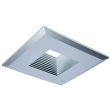 Satco 80-995 - Deep Baffle Trim - 5/6 Inch Square - Brushed Nickel Finish