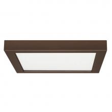 Satco S21516 - 18.5 W 9'' Flush Mount LED Fixture, 3000K, Square Shape, Bronze Finish, 120 V