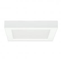 Satco S29361 - 13.5 W 7'' Flush Mount LED Fixture, 5000K, Square Shape, White Finish, 120 V