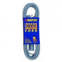 Satco 93-5002 - 9 ft 14-3 Spt-3 Gray Air Cond