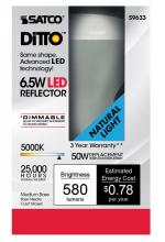 Satco S9633 - 6.5R20/LED/5000K/525L/120V