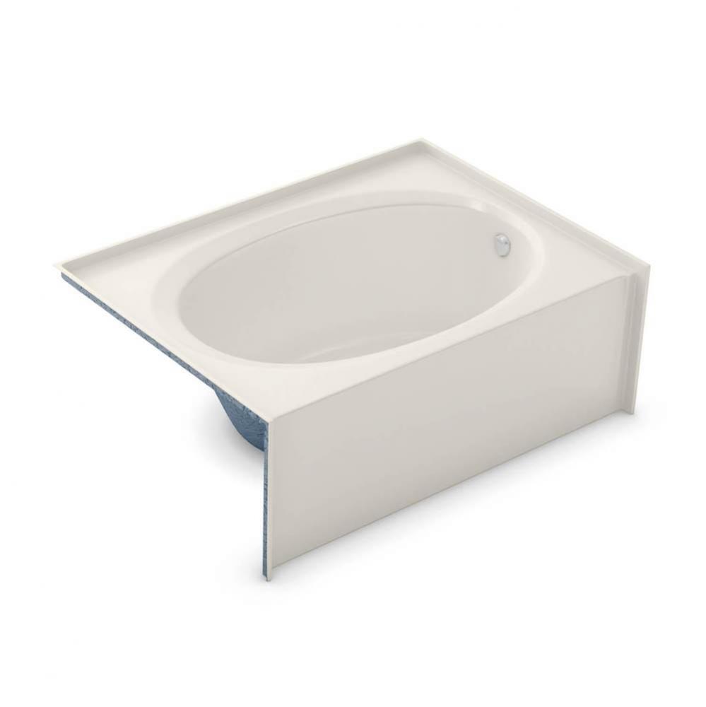 OVA-4260 AcrylX Alcove Right-Hand Drain Homestead Bath in Biscuit
