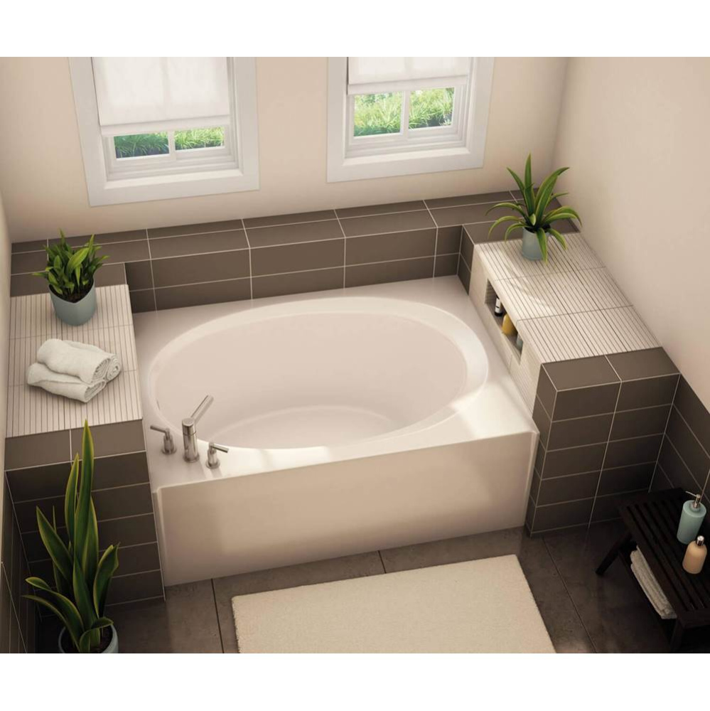 OVA-4260 AcrylX Alcove Left-Hand Drain Homestead Bath in White