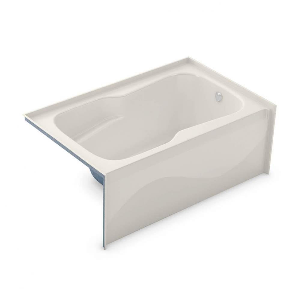 SBA-3660 60 in. x 36.5 in. Rectangular Alcove Bathtub with Right Drain in Biscuit