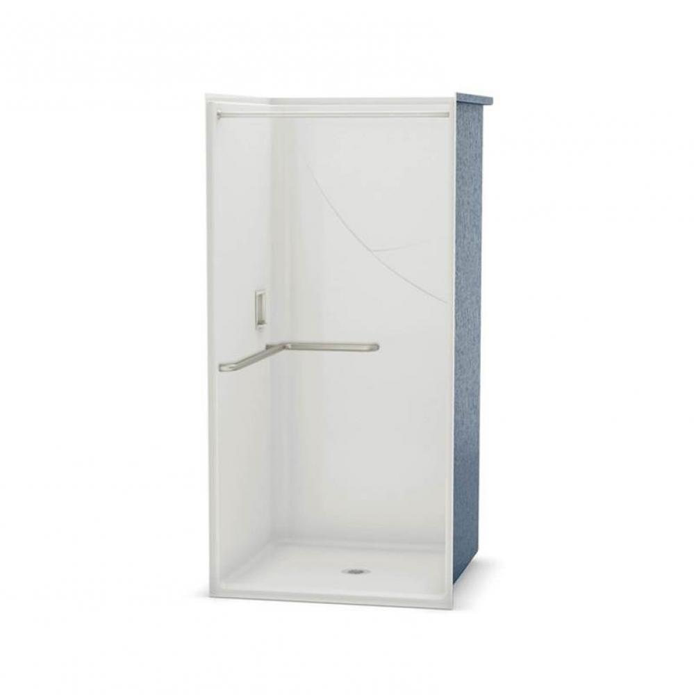OPS-3636-RS with L-Shaped Grab Bar package 36 in. x 36 in. x 76.625 in. 1-piece Alcove Shower with