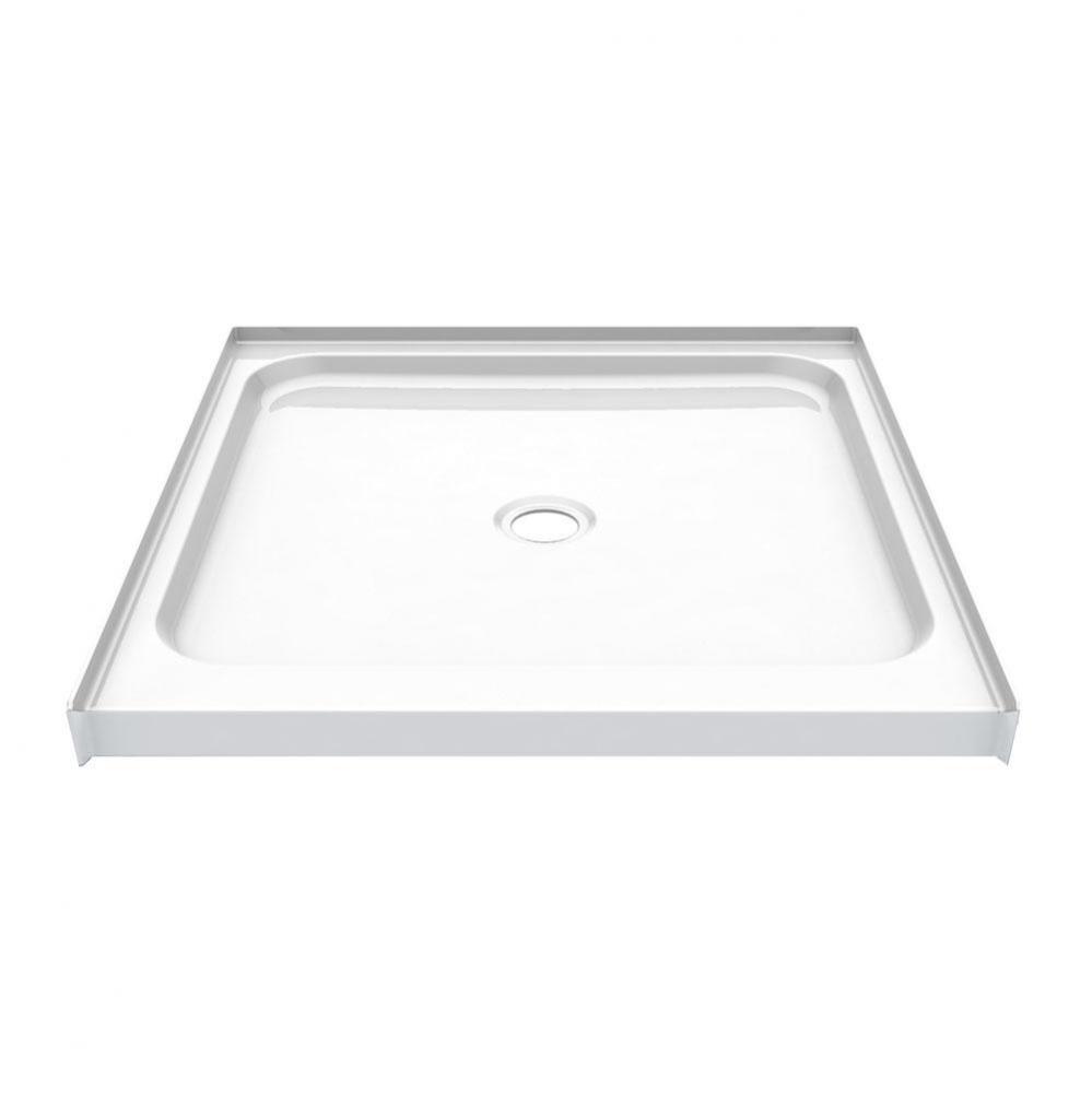 SPL 3636 AFR 35.875 in. x 36 in. x 7.875 in. Shower Base with Center in Bone