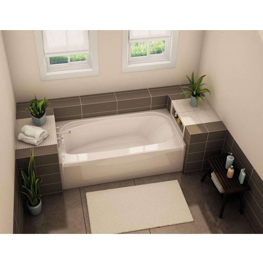 TOF-3060 AFR 59.75 in. x 29.875 in. Rectangular Alcove Bathtub with Right Drain in Biscuit