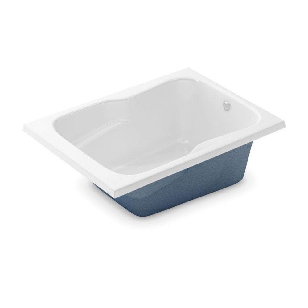 SB-3660 60 in. x 36 in. Rectangular Drop-in Bathtub with End Drain in White