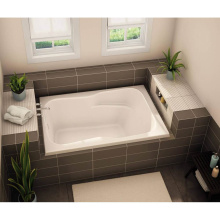 Aker 141099-058-002-000 - SB-3260 AcrylX Drop-in End Drain Homestead Bath in White
