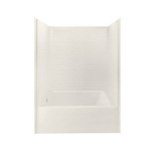 Aker 141394-000-007-501 - 6042STTM AFR  AcrylX Alcove Left-Hand Drain One-Piece Tub Shower in Biscuit
