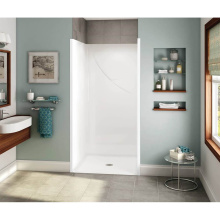 Aker 141397-000-004 - OPS-3636 RRF AcrylX Alcove Center Drain One-Piece Shower in Bone - Base Model