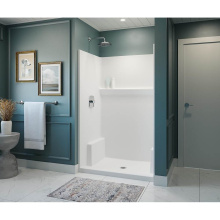 Aker 141494-000-002-500 - Icon SH 4834 AFR Acrylx Alcove Center Drain One-piece Shower in White