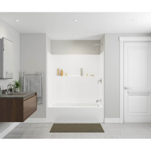 Aker 141518-000-002-502 - Icon TS6042X AFR Acrylx Alcove Right Hand Drain One-Piece Tub Shower in White
