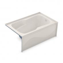 Aker 141080-AFR/R-058-007 - SBA-3660 60 in. x 36.5 in. Rectangular Alcove Bathtub with Right Drain in Biscuit