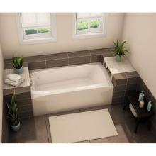 Aker 141351-R-000-007 - TO-3260 AFR 60 in. x 32 in. Rectangular Alcove Bathtub with Right Drain in Biscuit