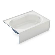 Aker 141355-L-000-004 - TO-4260 AFR 60 in. x 41 in. Rectangular Alcove Bathtub with Left Drain in Bone