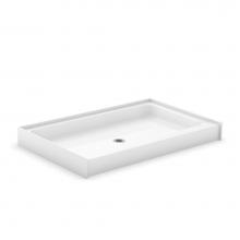 Aker 141074-000-002 - SP-3660 60 in. x 36 in. x 7.5 in. Shower Base with Center in White