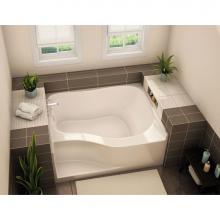 Aker 141084-R-057-002 - GT-4860 60 in. x 47.5 in. Rectangular Alcove Bathtub with Right Drain in White