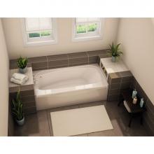 Aker 142014-L-000-007 - TOF-3260 59.75 in. x 32 in. Rectangular Alcove Bathtub with Left Drain in Biscuit