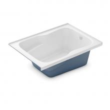 Aker 141092-L-058-007 - SBF-3672 72 in. x 36 in. Rectangular Alcove Bathtub with Left Drain in Biscuit