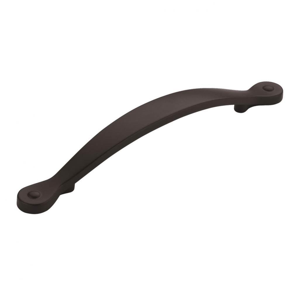 Inspirations 5-1/16 in (128 mm) Center-to-Center Flat Black Cabinet Pull