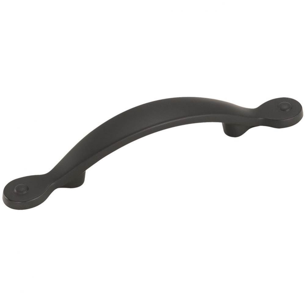 Inspirations 3 in (76 mm) Center-to-Center Flat Black Cabinet Pull