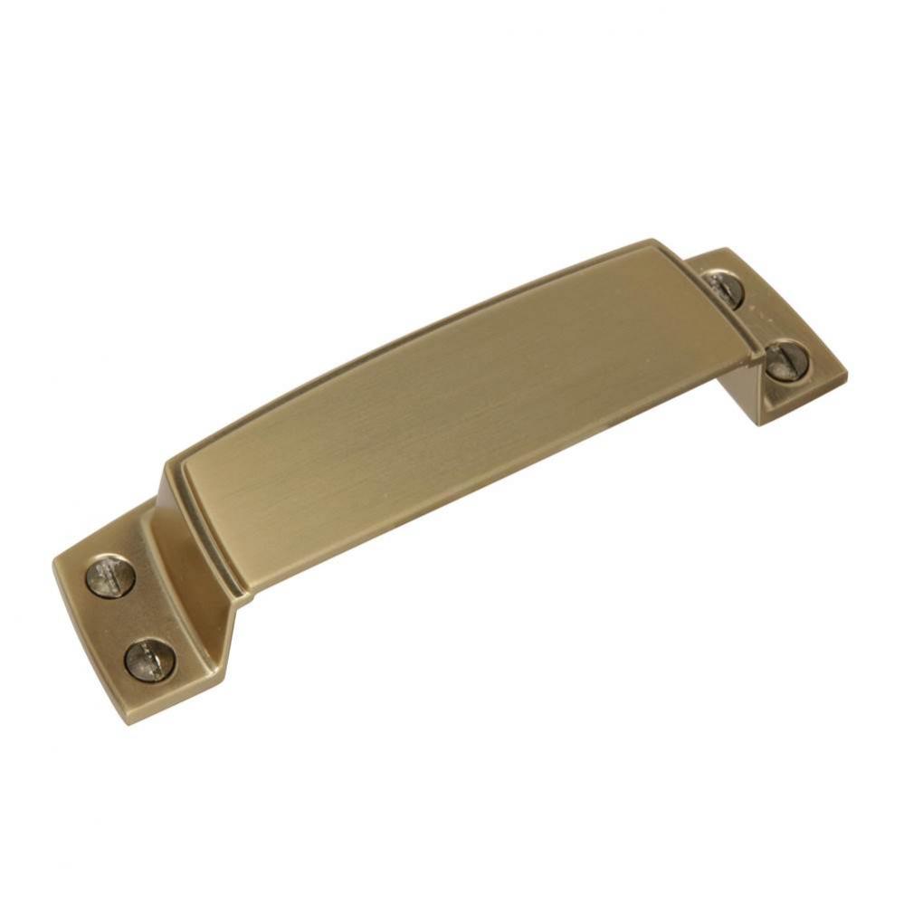 Highland Ridge 3-1/2 in (89 mm) Center-to-Center Golden Champagne Cabinet Cup Pull